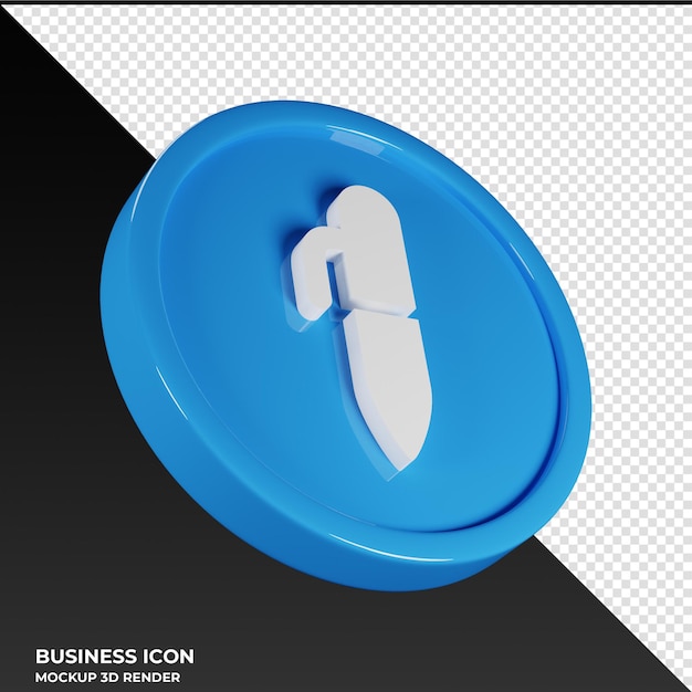 Maker Business Icon 3D Render Illustrazione