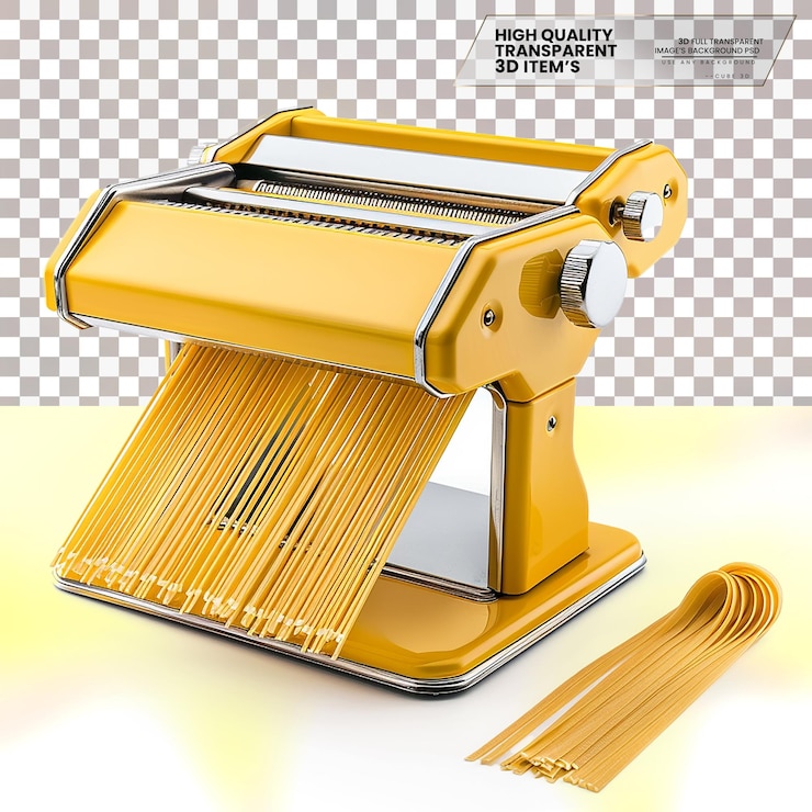 PSD maker di pasta per fare la pasta a casa su sfondo trasparente