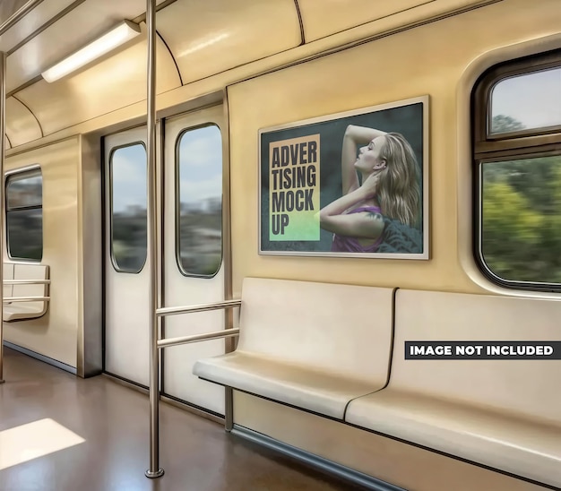 Maketa reklamy v metru