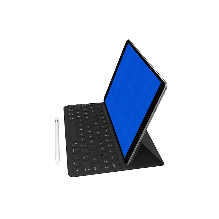 PSD maketa tabletu a klávesnice