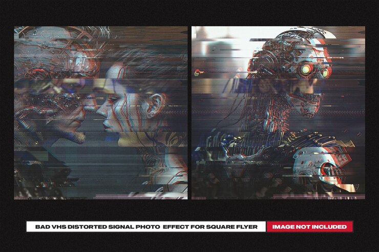 PSD mal efecto cuadrado de señal distorsionada vhs