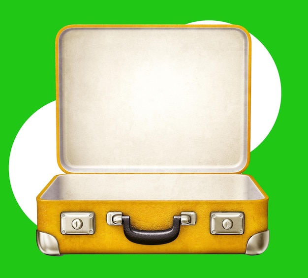 MALA DE VIAGEM VERDE 3D