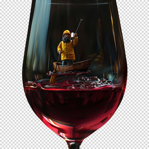 PSD malbec world day and wine isolated on transparent background