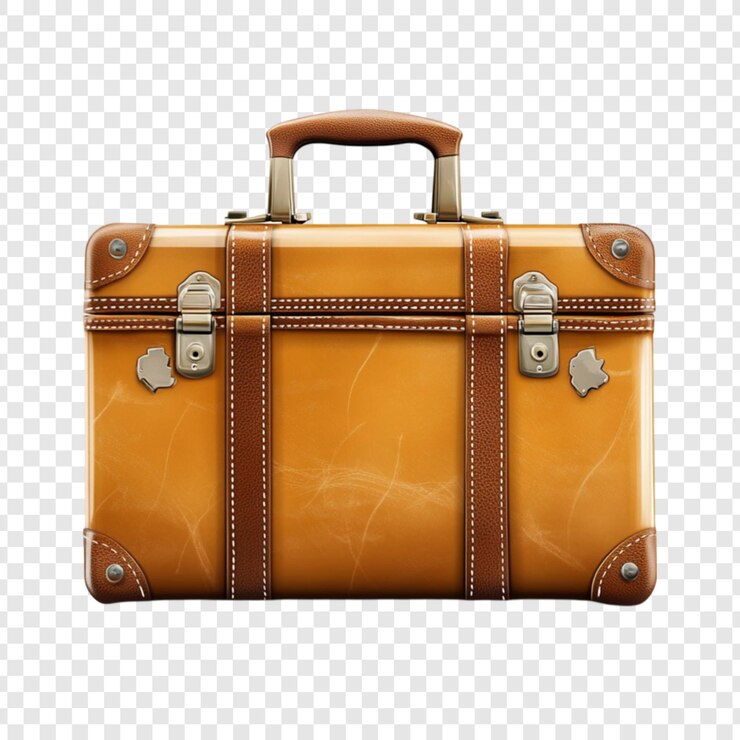 PSD maleta de couro vintage pronta para aventura nostalgia memórias de viagem wanderlust
