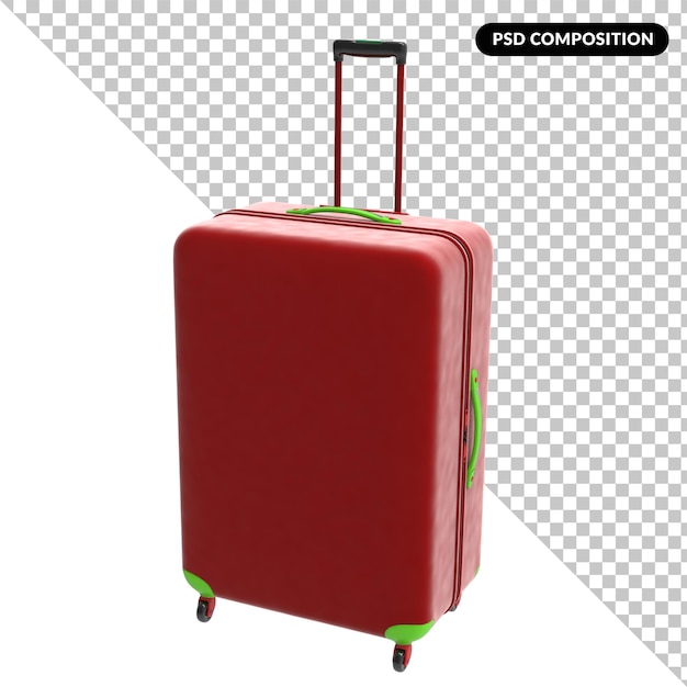 Maleta de equipaje aislada 3d