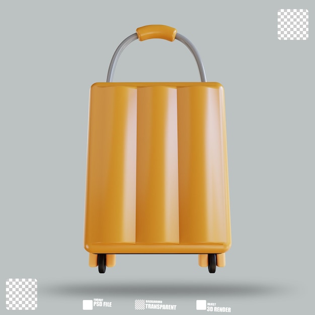 Maleta de ilustración 3D