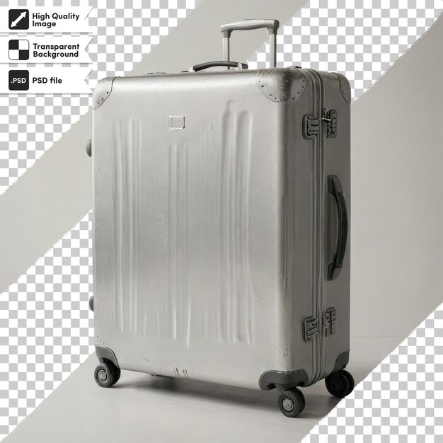 PSD maleta psd para viajar en fondo transparente con capa de máscara editable