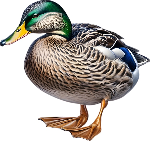 Le Mallard Est Un Croquis Au Crayon De Couleur Du Mallard Anas Platyrhynchos.