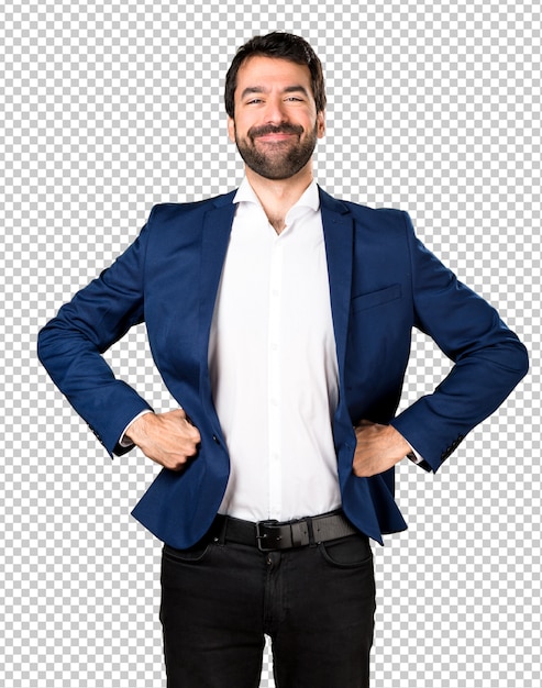Man stolz auf sich selbst