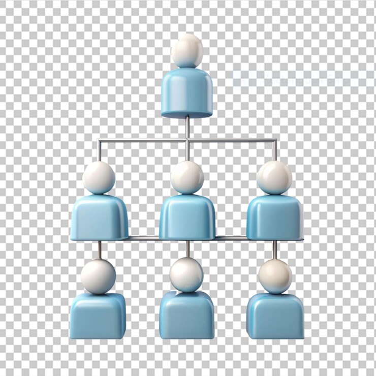 PSD management concept on transparent background