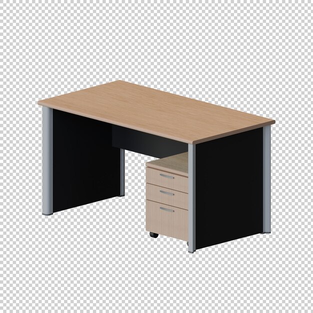 Manager Desk 3D Render est un élément de conception d'illustration.