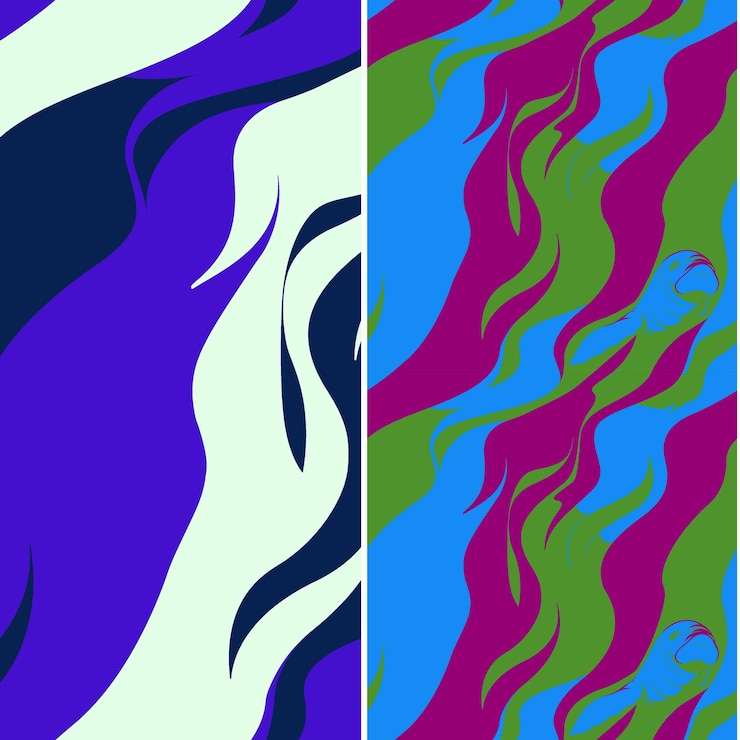 PSD manate con silueta masiva diseño gráfico minimalista suave diseños vectoriales de patrones de la naturaleza