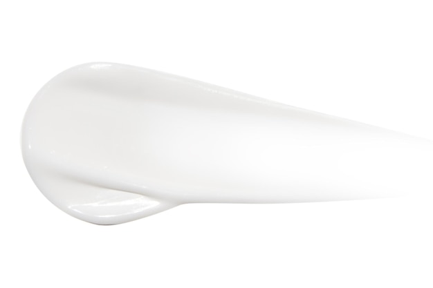Una mancha de crema en un fondo en blanco PNG