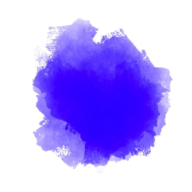 PSD mancha líquida de acuarela dibujada a mano de vector de color azul para fondo de redes sociales