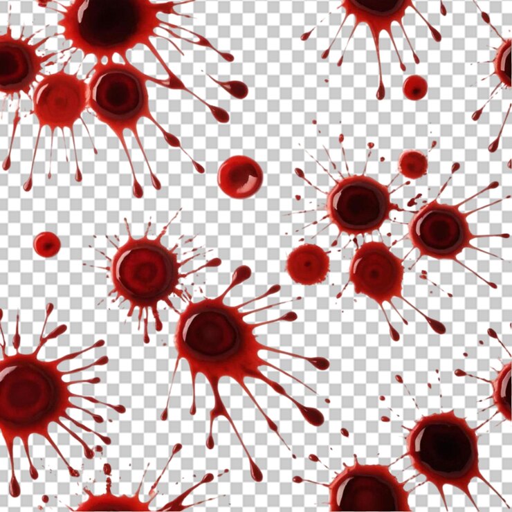 PSD manchas de tinta roja