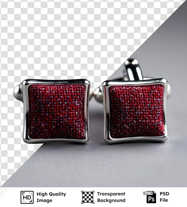 PSD manchetes rojos con fondo transparente