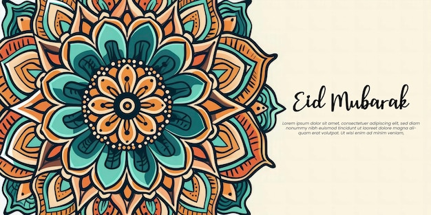 mandala colorato brillante mandala etnica con ornamento tribale di colore chiaro