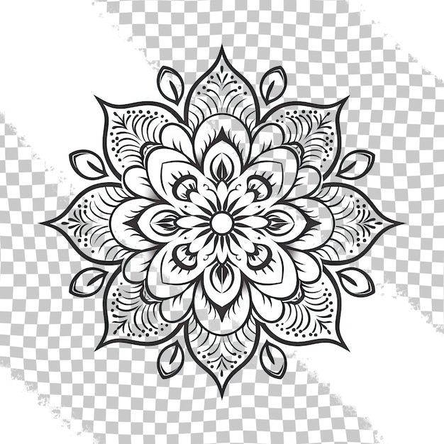Mandala Elemento circolato per il design Modello isolato su modello di logo di sfondo trasparente Vect