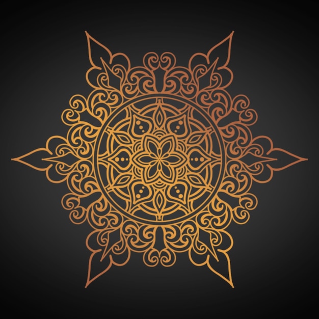 Mandala-Hintergrundkunst Einfache Skizze