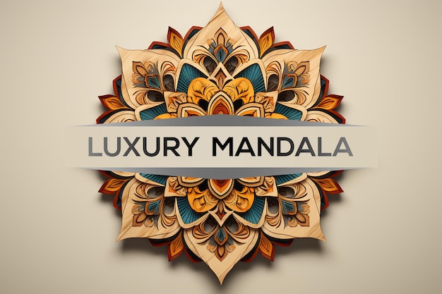 Mandala De Luxe Conception De Mandala Premium Art De Mandala De Fleurs Colorées