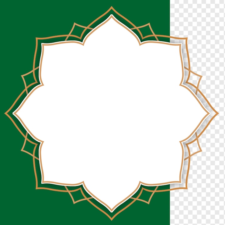 PSD mandala de oro de lujo elemento islámico ornamento transparente psd moderno plantilla de mandala estandarte islámico