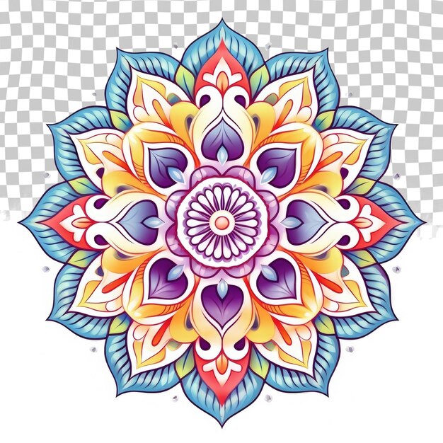 PSD mandalas pour la méditation yoga anciens motifs batik peuvent être édités pour les cartes de vœux de la nouvelle année isola