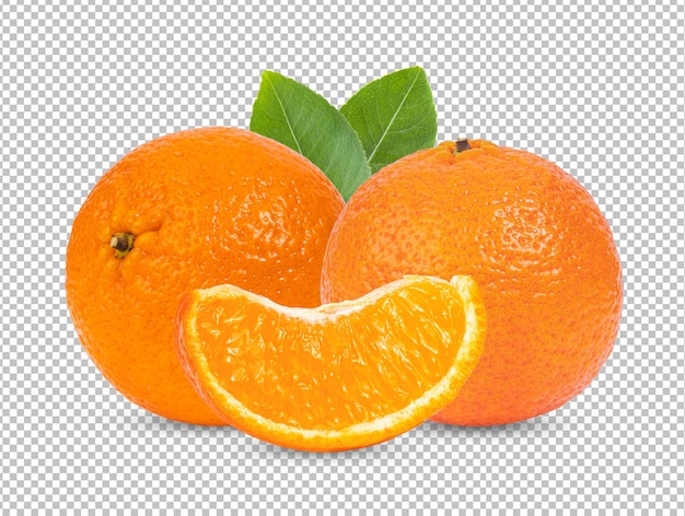 Mandarin iolated auf Alpha-Schicht