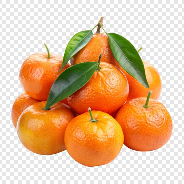 Mandarins em fundo branco