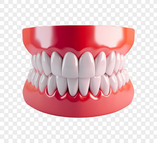 Mandíbula y dientes aislados