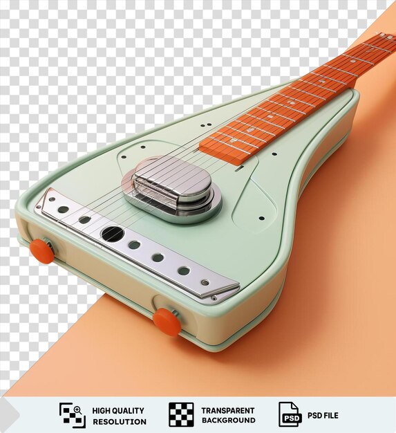 De La Mandoline Et De La Guitare électrique Sur Le Bord D'un Morceau De Papier Png Psd