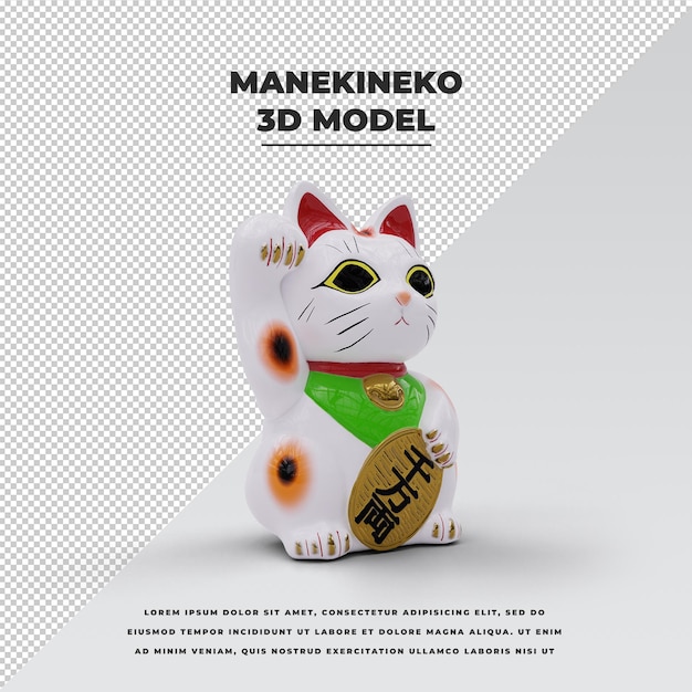 Maneki Neko tradizionale gatto fortuna giapponese