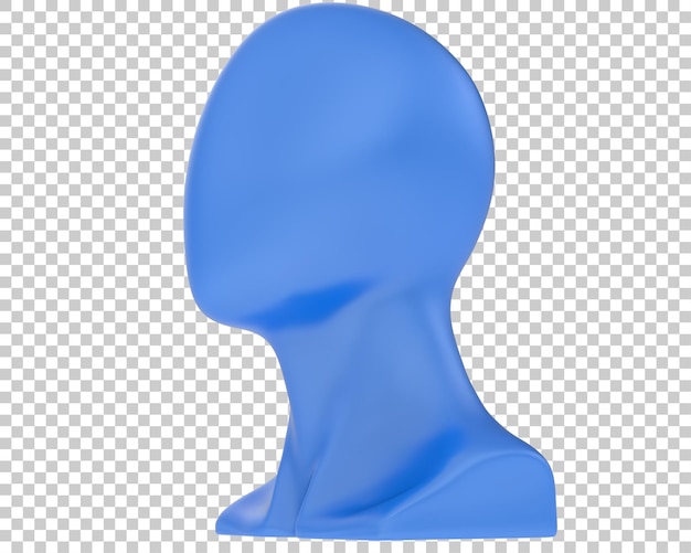 PSD manequim masculino na ilustração de renderização 3d de fundo transparente