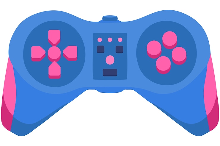 PSD manette illustration