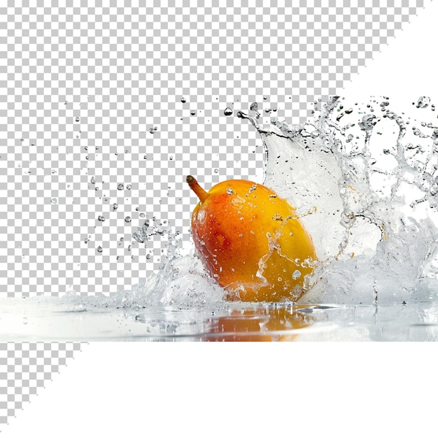 Mango aislado en rodajas de mango sobre un fondo transparente