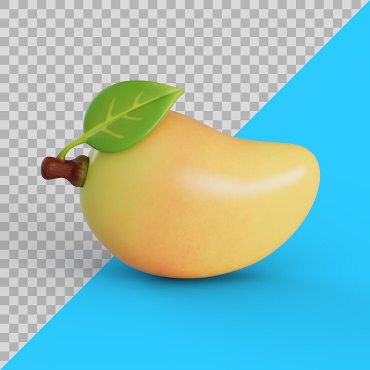 PSD mango delicioso estilizado 3d