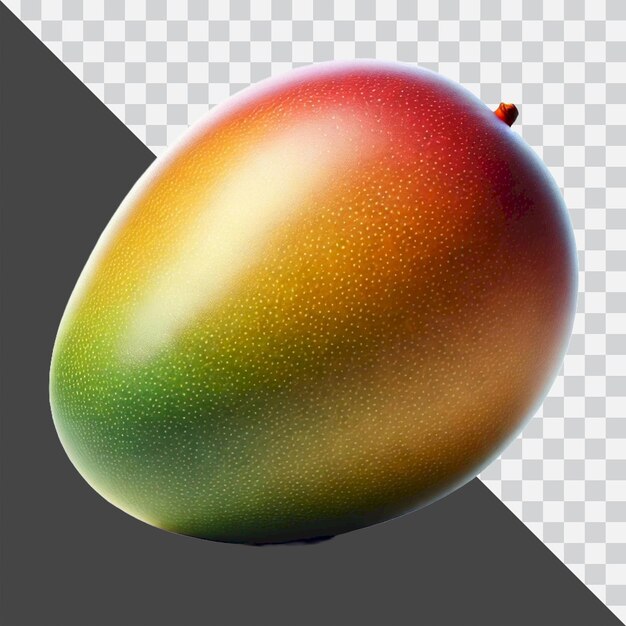 mango fresco aislado sobre un fondo transparente