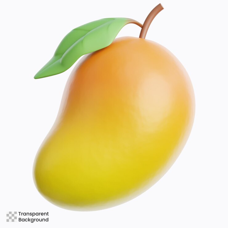PSD mango fruit 3d illustration