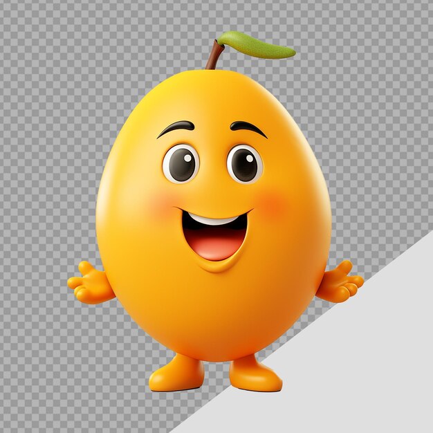 PSD mango png aislado en un fondo transparente