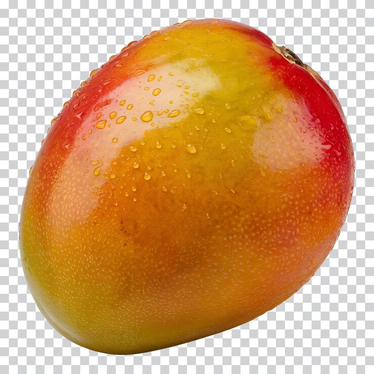 PSD mango vibrante una vista de cerca de una fruta tropical