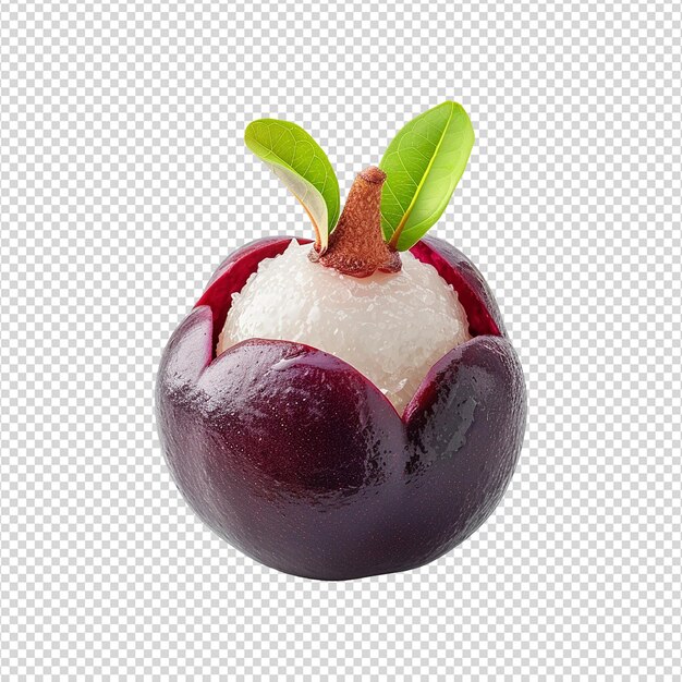 PSD mangosteen isolado em fundo transparente