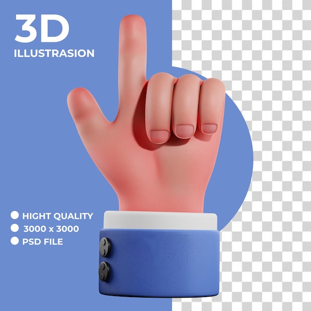 Mani con icone 3D premium