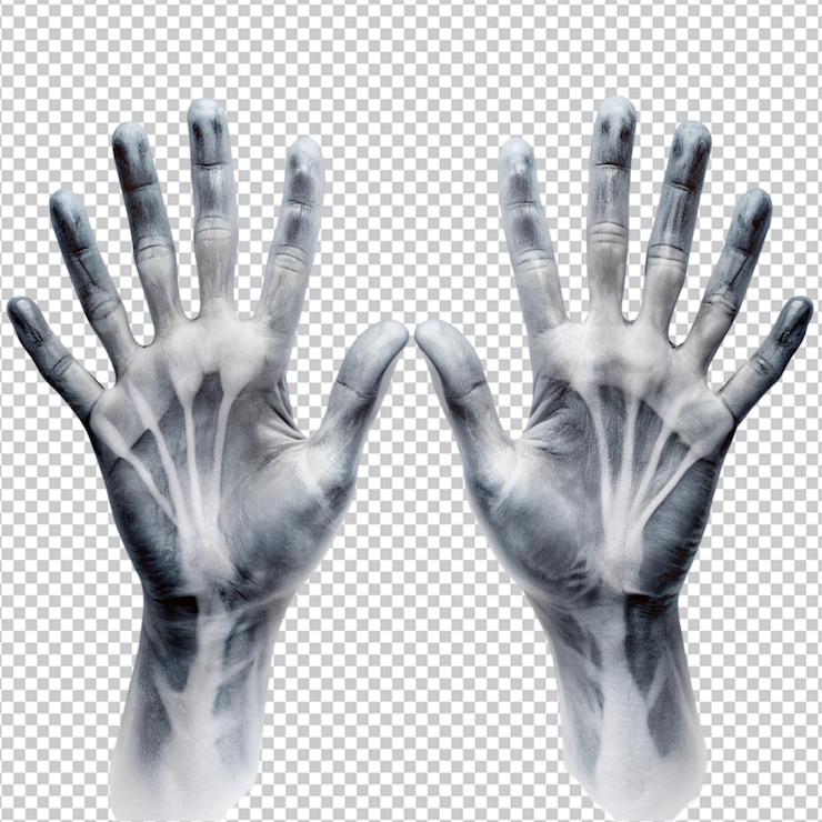 PSD mani di fantasma di halloween