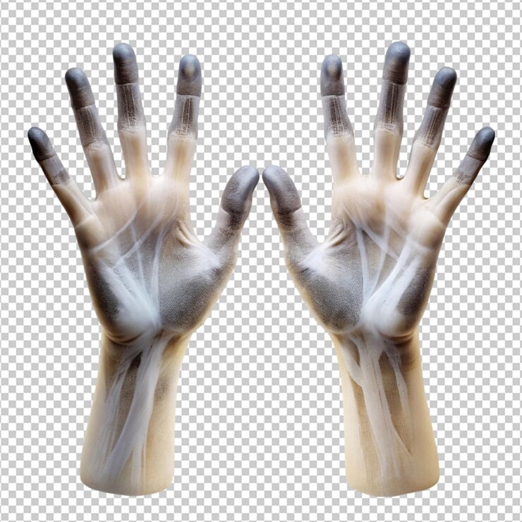 PSD mani di fantasma di halloween