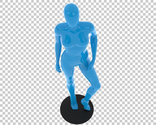 Manichino isolato su sfondo trasparente illustrazione rendering 3d