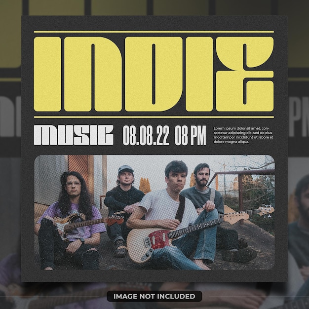 Manifesto del festival di musica indipendente