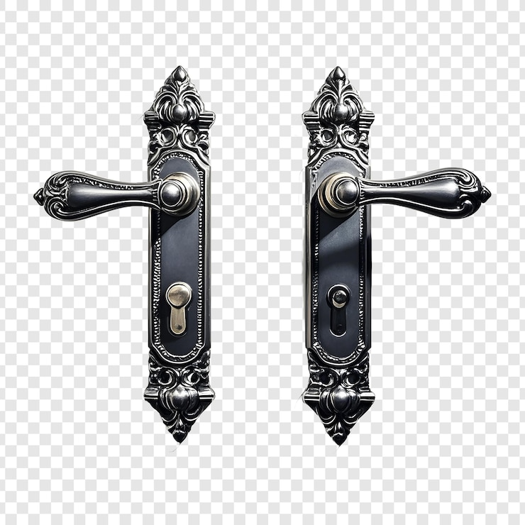 PSD maniglie di porta in metallo d'epoca