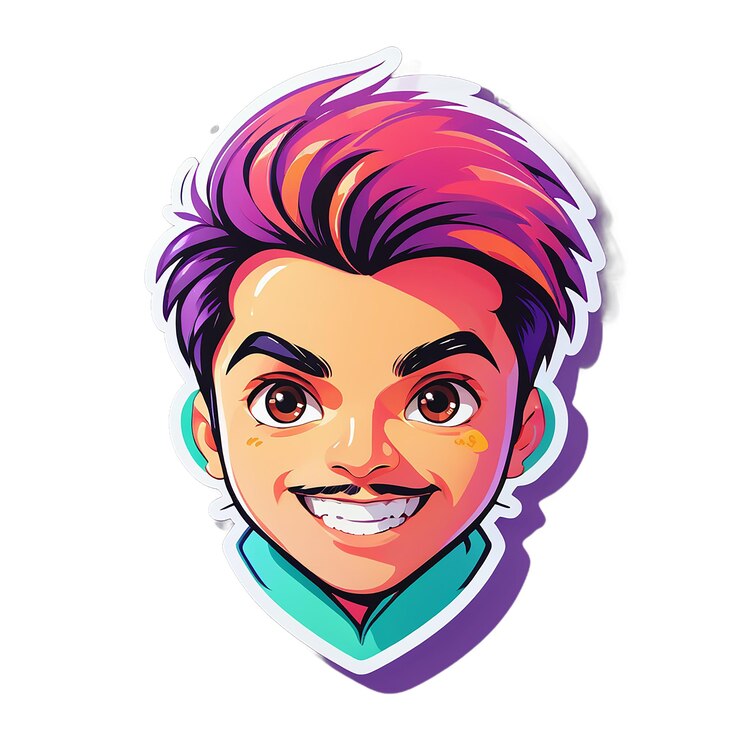 PSD manish sticker decal