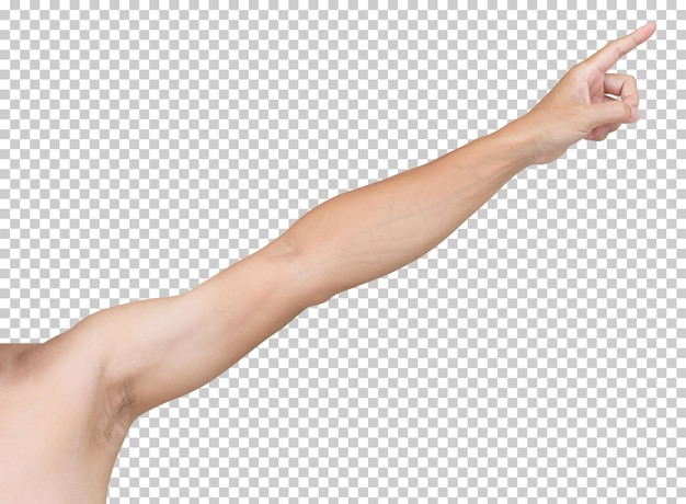 Mann Hand isoliert