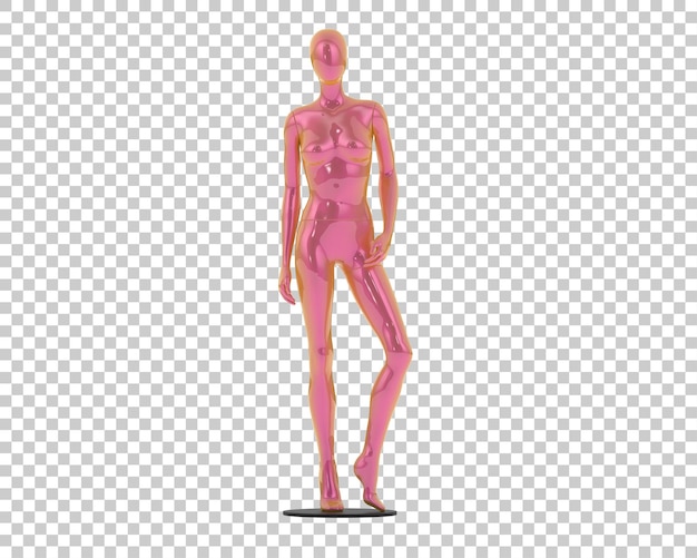 PSD mannequin isolé sur fond transparent illustration du rendu 3d