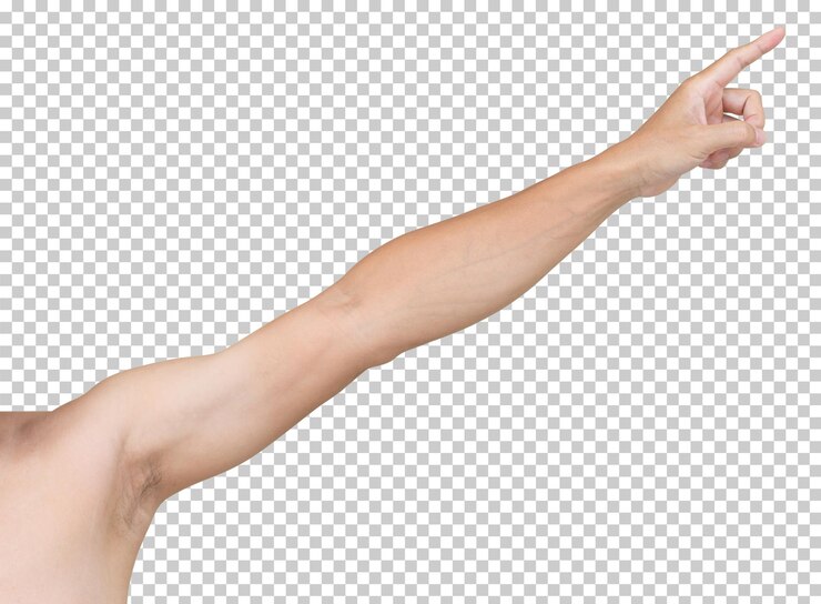 Mannhand isoliert